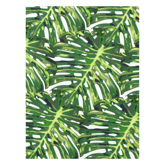 Monstera Blätter Tablecloth Tischdecke (Vorderseite)