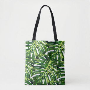 Monstera Blätter Tote Beutel Grün Tasche