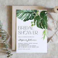 Monstera Blätter Tropisches Brautparty