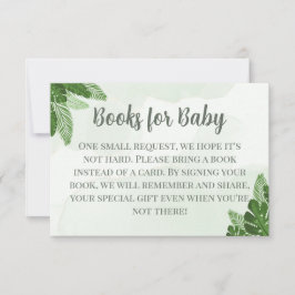 Monstera Bücher für Baby Karte Tropisches Grünzeug