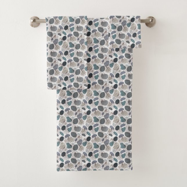 Monstera Deliciosa Blatt  Badhandtuch Set (Insitu)