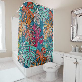 Monstera deliciosa duschvorhang
