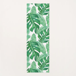 Monstera Deliciosa Grünes tropisches Leaf-Muster Yogamatte
