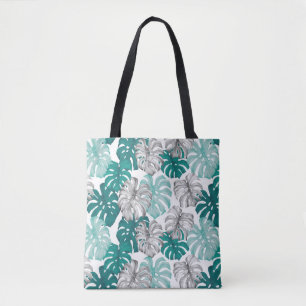 Monstera Duo Tone: Minimale Tropen Tasche