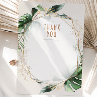 Monstera Hochzeit Vielen Dank Ihre Karte Grün & Go