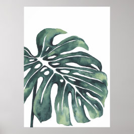 Monstera Leaf 4 Poster