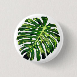 Monstera Leaf Button