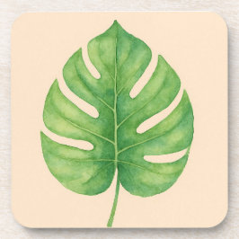 Monstera Leaf Gold Design.  Getränkeuntersetzer