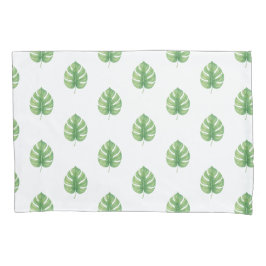 Monstera Leaf Green Design.  Kissenbezug