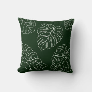 Monstera Leaf Pflanze Lover Wohngestaltung Geschen Kissen