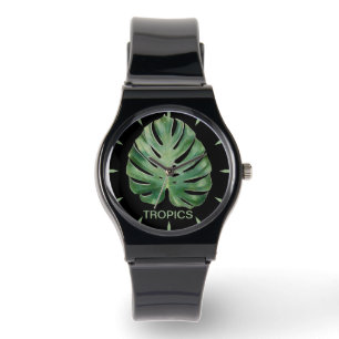 Monstera Leaf Tropics Armbanduhr