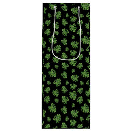 Monstera Leaf Wine Gift Bag Geschenktüte Für Weinflaschen