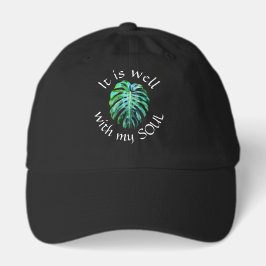 Monstera Mir geht es gut mit meiner Seele Inspirie Truckerkappe