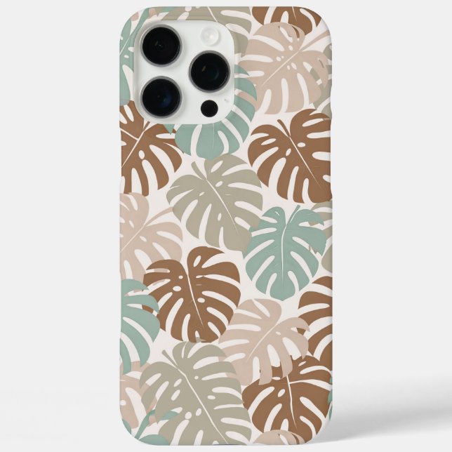 Monstera modern hawaii Boho-Stil iPhone 16 Pro Max Hülle (Rückseite)