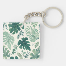 Monstera Mood - Tropischer Leaf-Acrylic-Schlüssela Schlüsselanhänger