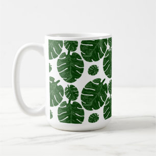 Monstera-Muster Kaffeetasse