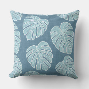 Monstera Palm Blätter Keuchkissen Kissen