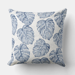 Monstera Palm Blätter Keuchkissen Kissen