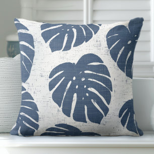 Monstera Palm Blätter Keuchkissen Kissen