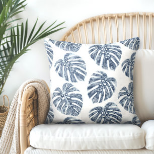 Monstera Palm Blätter Keuchkissen Kissen