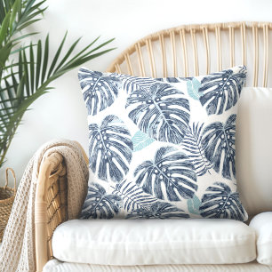 Monstera Palm Blätter Keuchkissen Kissen