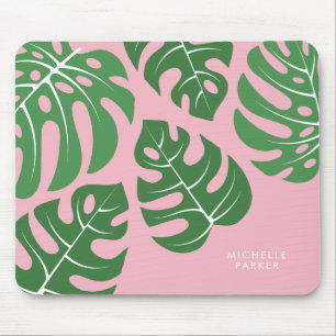 Monstera Palm Blätter Mousepad