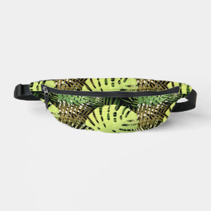 Monstera Palm Blätter Tropendschungel Bauchtasche