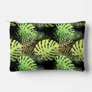 Monstera Palm Blätter Tropendschungel Zubehörtasche