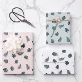 Monstera Palm Blätter Tropisches Muster