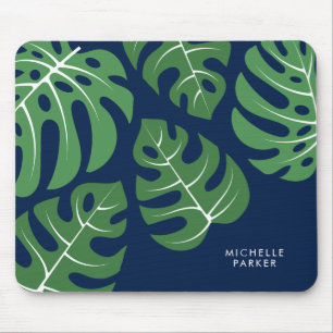 Monstera Palmblätter Mousepad