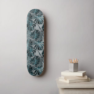 Monstera Palme Leo Tierprint Glam 2 Skateboard