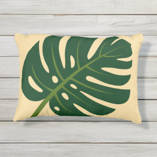 Monstera Palmenblatt Kissen für Pflanze