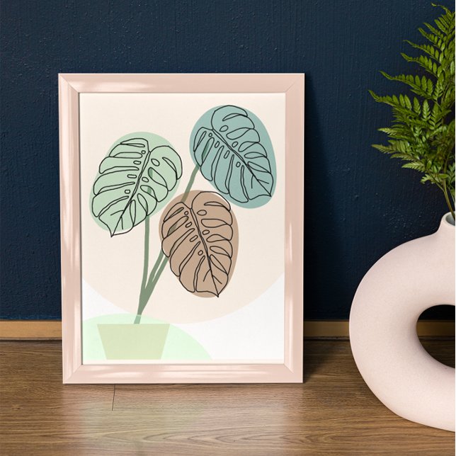 Monstera Pflanze Bohemische Kunst, Dichtung und Mu Poster (Von Creator hochgeladen)