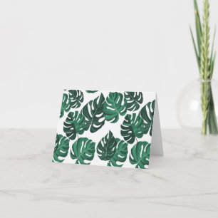 Monstera Pflanze Theme Blank Notecards Dankeskarte