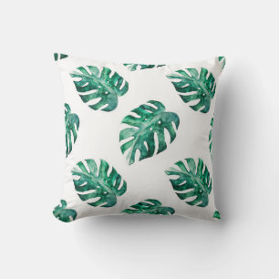 Monstera verlasse. Muster tropischer Illustratione Kissen