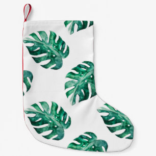 Monstera verlasse. Muster tropischer Illustratione Kleiner Weihnachtsstrumpf