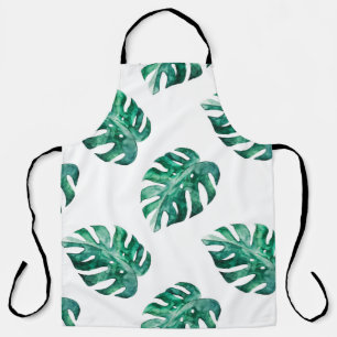 Monstera verlasse. Muster tropischer Illustratione Schürze