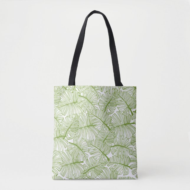 Monstera verlasse, nahtlos Blumendesign. Tasche (Vorderseite)