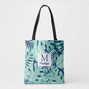 Monstera Verlasse Tropical Palm Personalisiert Nav Tasche