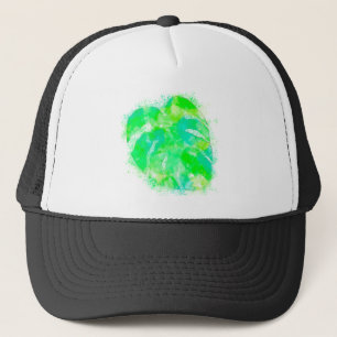 Monstera Watercolor Truckerkappe