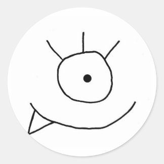 Monsteraufkleber Runder Aufkleber