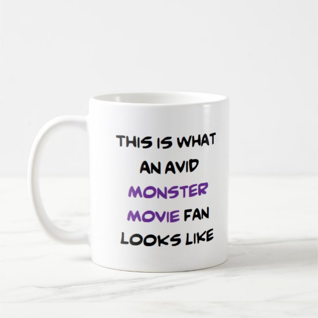 Monsterfilmfan, begeistert kaffeetasse (Links)