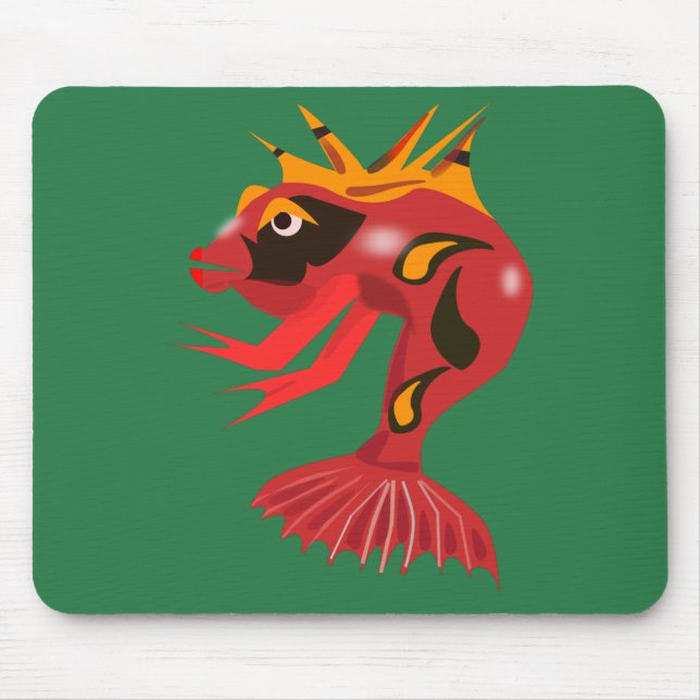 Monsterfisch Mousepad (Vorne)