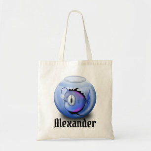 Monsterfische personalisieren Halloween-Trick oder Tragetasche