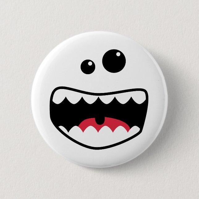 Monstergesicht Button (Vorderseite)