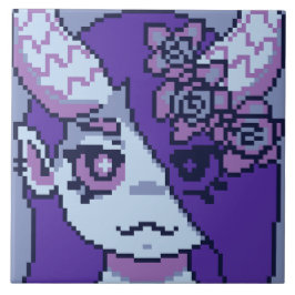 Monstergirl Purple  Fliese