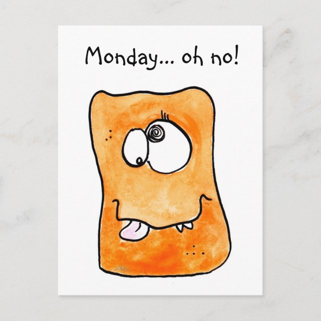 Monsterkarte Postkarte (Vorderseite)