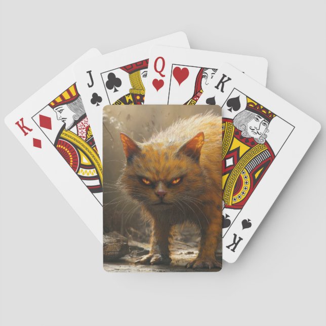Monsterkatze  spielkarten (Rückseite)