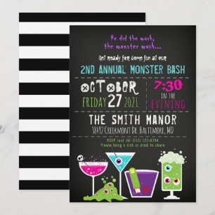 Monstermash Halloween Boost Party Einladung