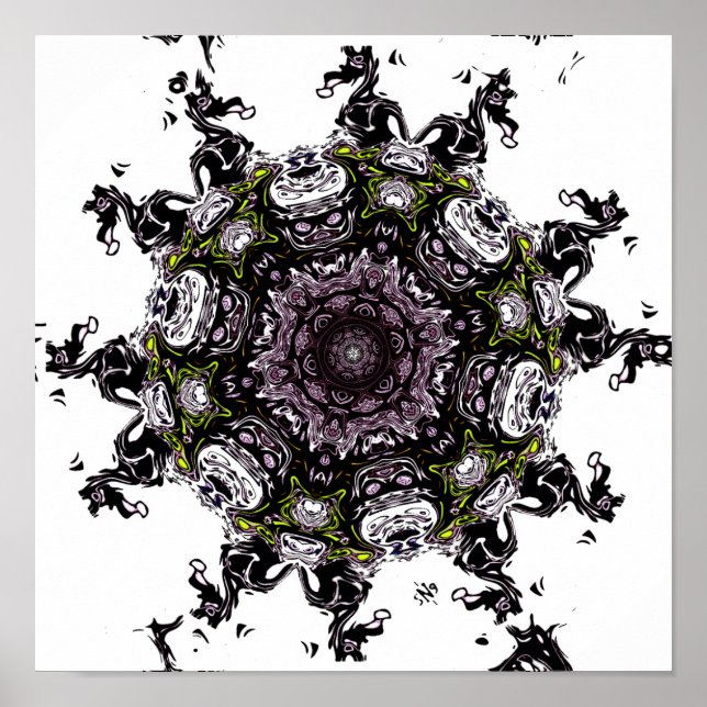 Monstermeteor v2 - Muster Poster (Vorne)